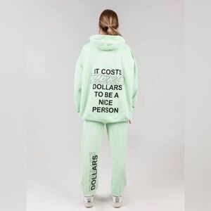 REVOLVE Mint Green Hoodie and Sweatpants Set